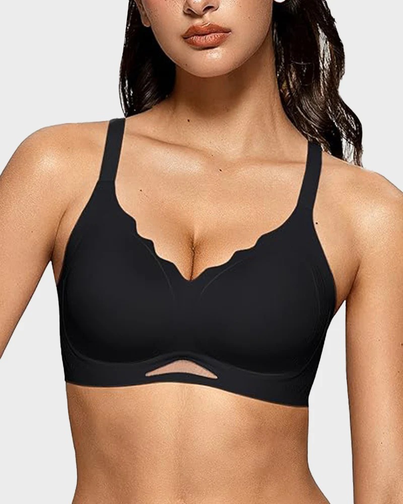 Vibecurve® Seamless Soft Comfort Wireless Mesh Bra