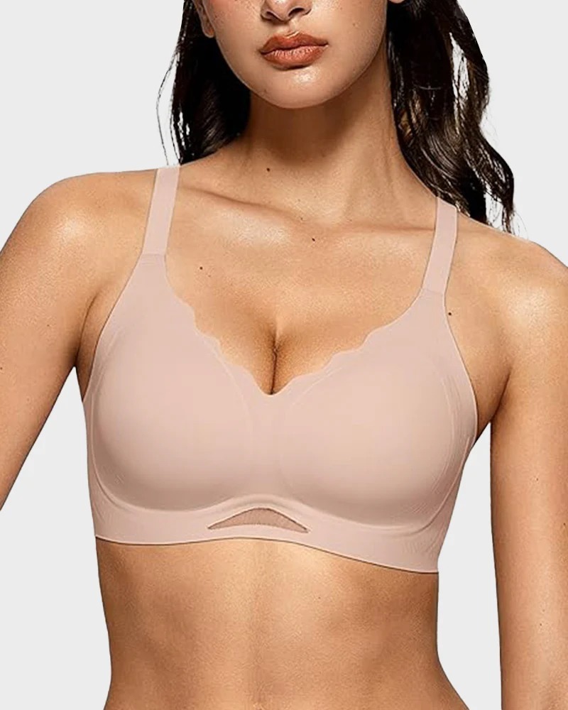 Vibecurve® Seamless Soft Comfort Wireless Mesh Bra