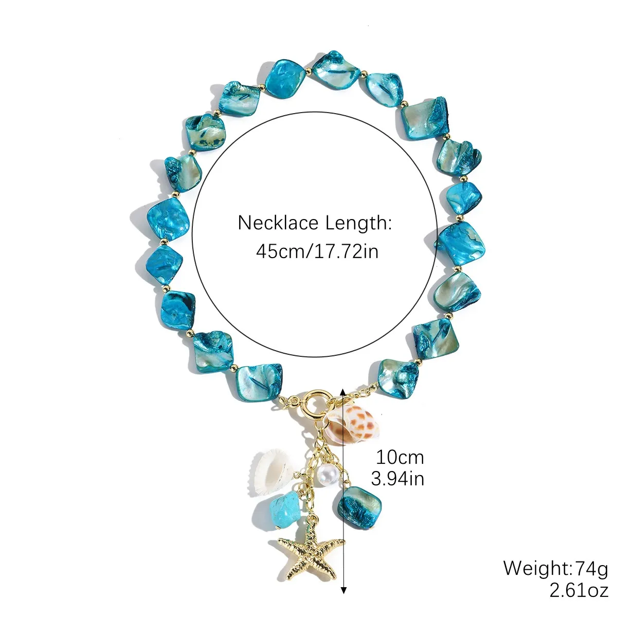 Vibecurve® Ocean Style Shell Necklace