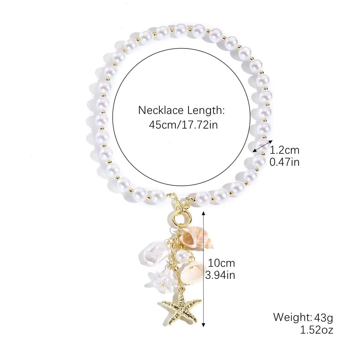 Vibecurve® Ocean Style Shell Necklace