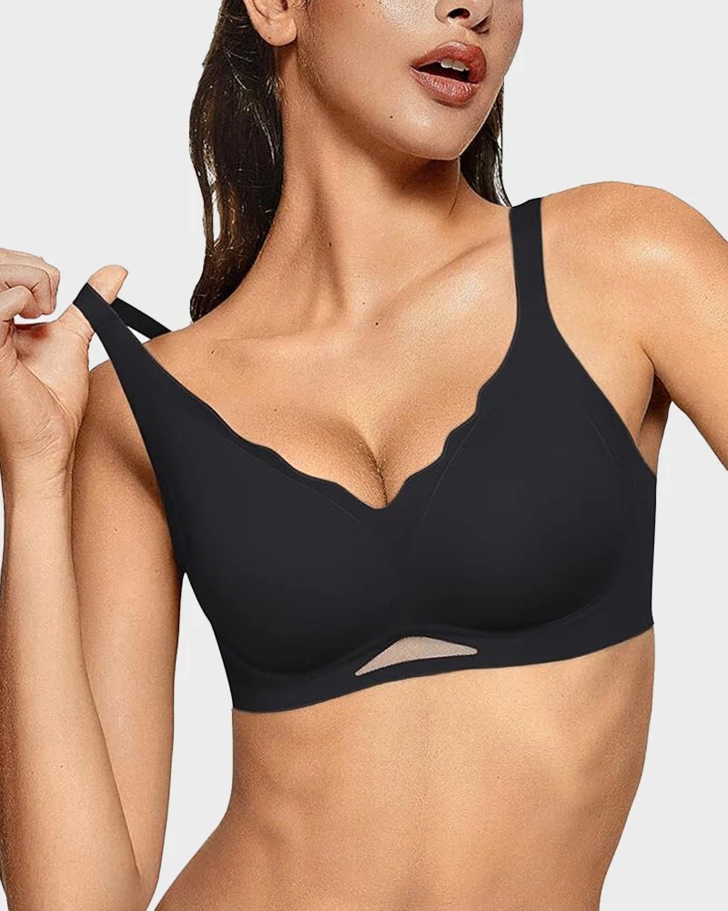 Vibecurve® Seamless Soft Comfort Wireless Mesh Bra