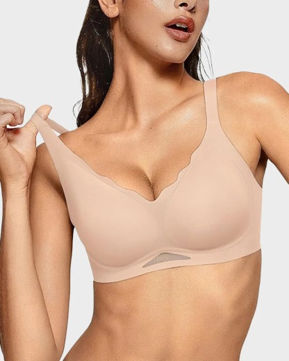 Vibecurve® Seamless Soft Comfort Wireless Mesh Bra