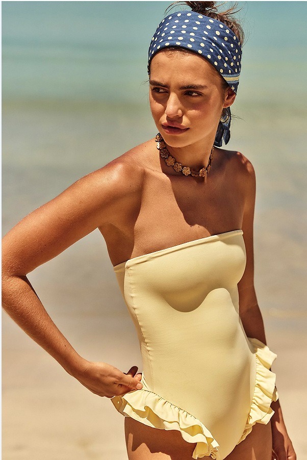 Vibecurve® Womens Swimsuits Y2k Ruffle Bathing Suit 
