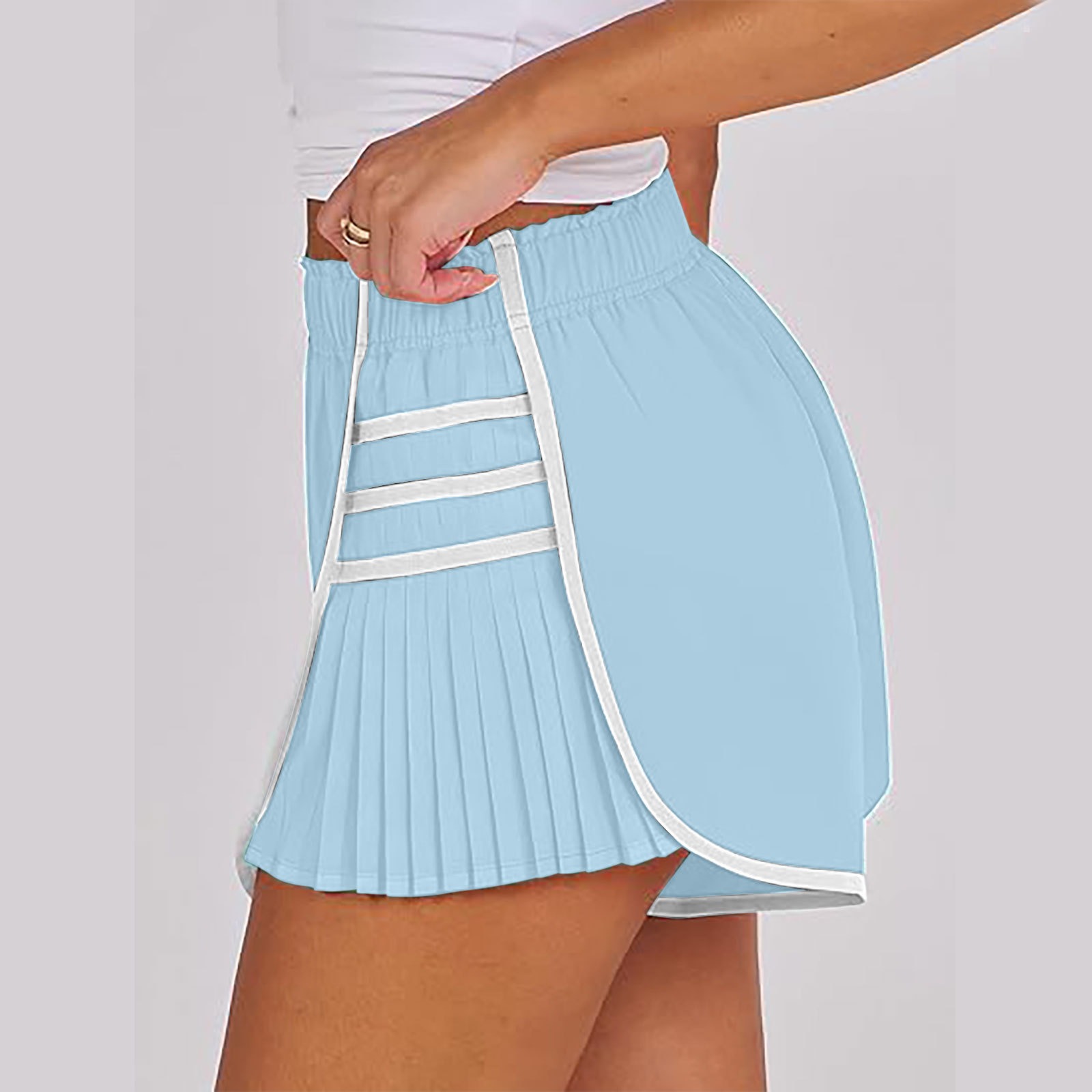 Vibecurve®Sports Quick-Drying Pleated Gym Shorts