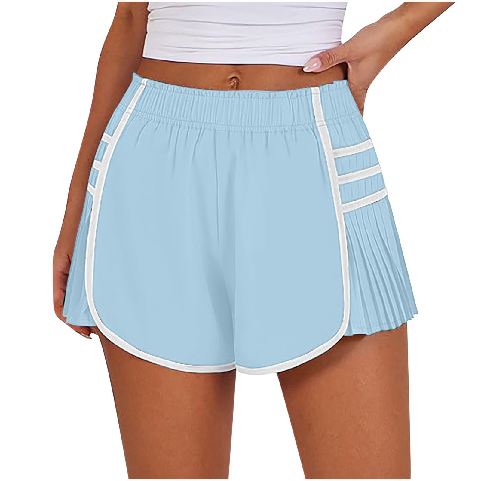 Vibecurve®Sports Quick-Drying Pleated Gym Shorts