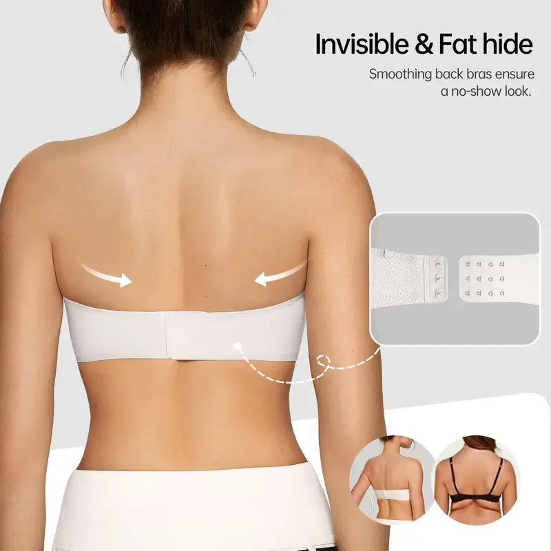 Vibecurve®Women's Solid Color Strapless Seamless Bra