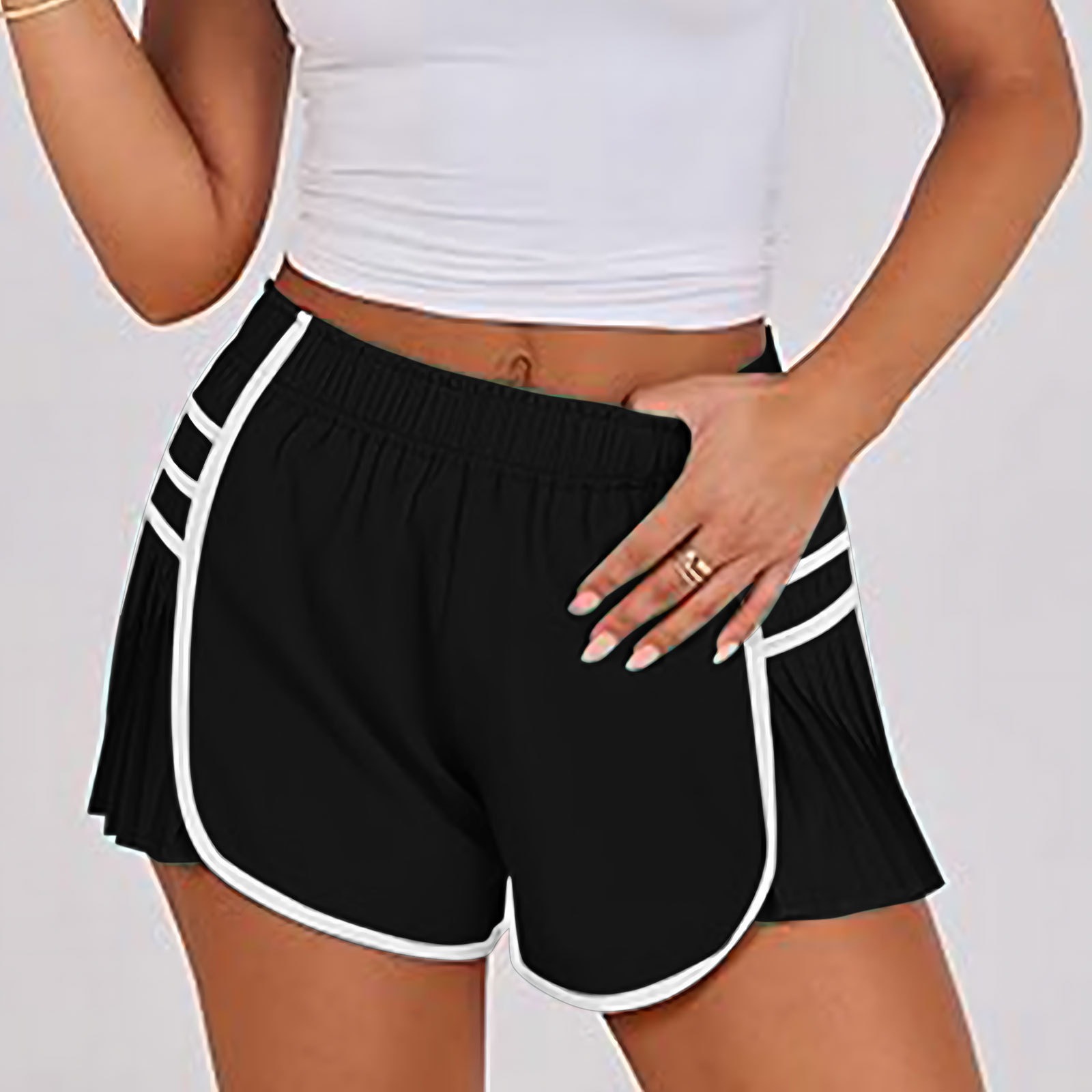 Vibecurve®Sports Quick-Drying Pleated Gym Shorts