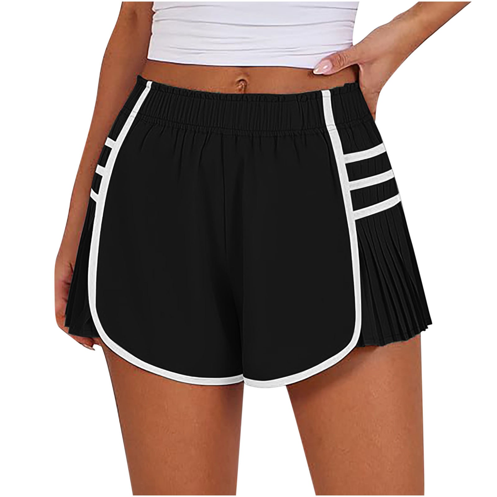 Vibecurve®Sports Quick-Drying Pleated Gym Shorts