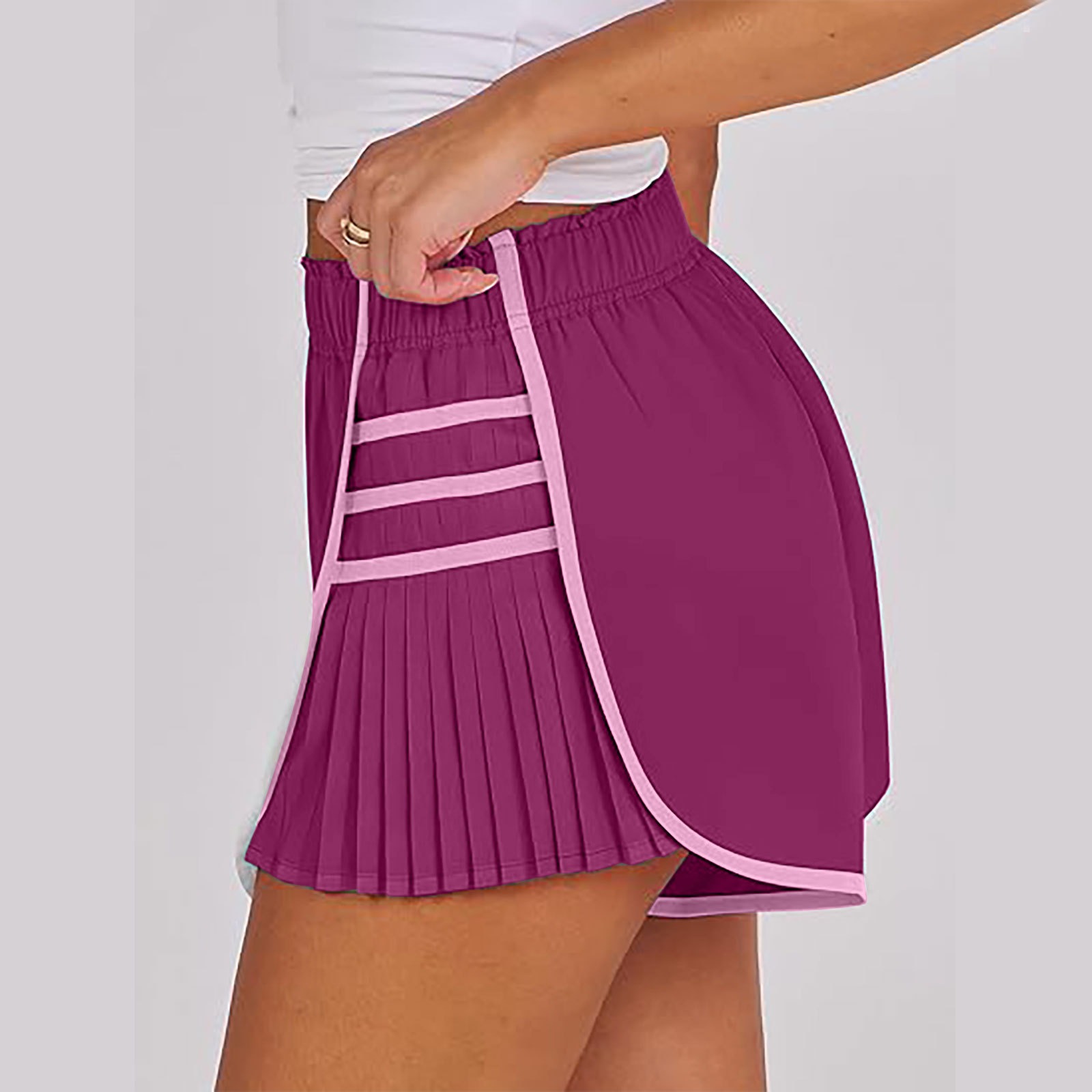 Vibecurve®Sports Quick-Drying Pleated Gym Shorts