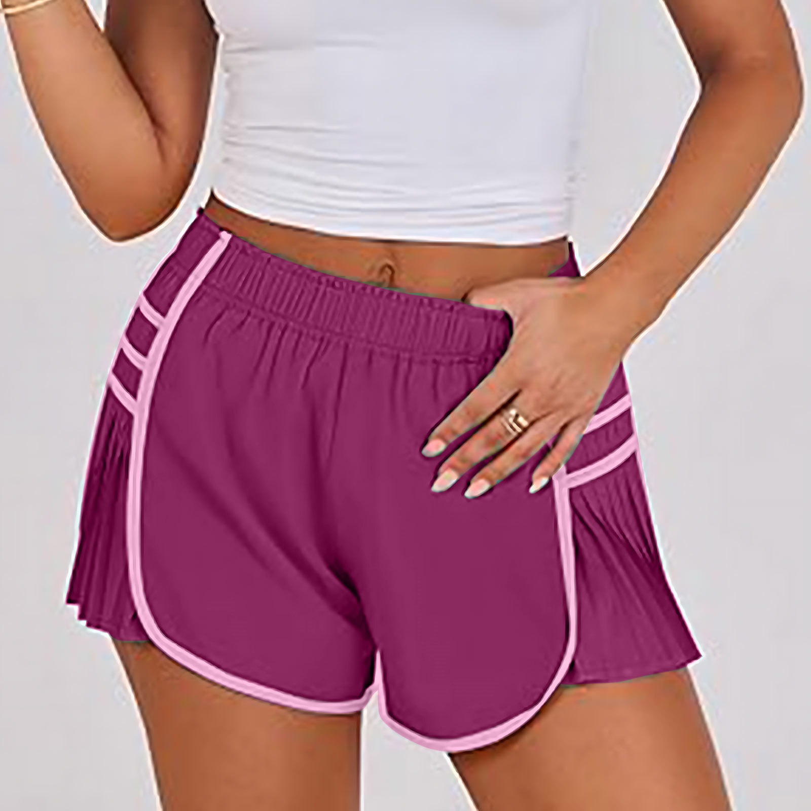 Vibecurve®Sports Quick-Drying Pleated Gym Shorts