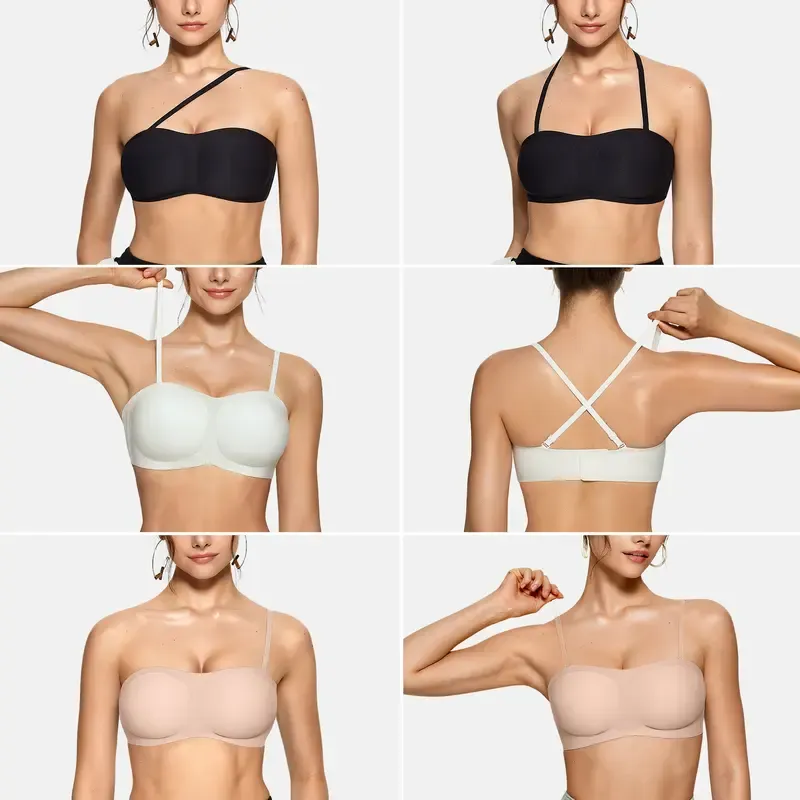 Vibecurve®Women's Solid Color Strapless Seamless Bra