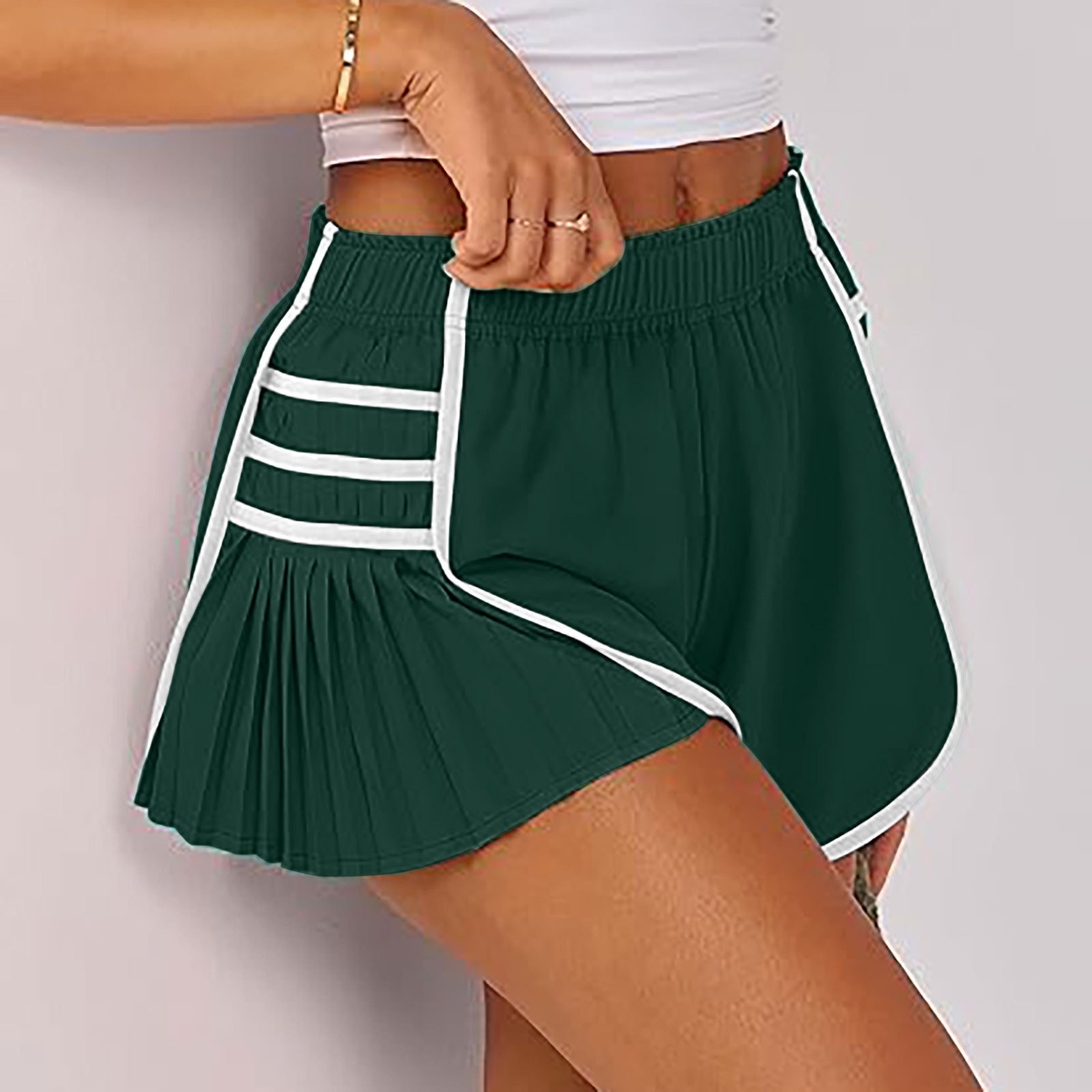 Vibecurve®Sports Quick-Drying Pleated Gym Shorts