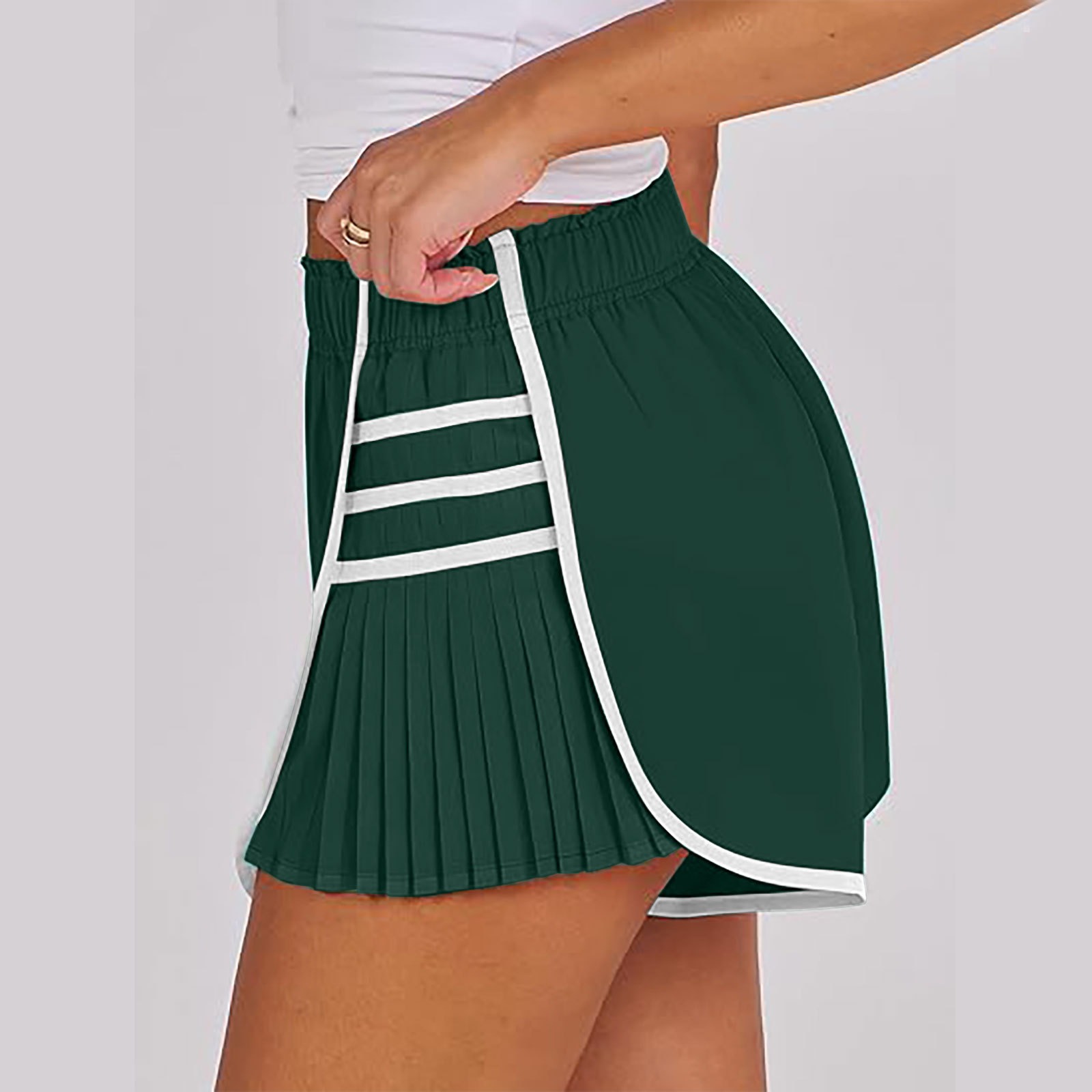 Vibecurve®Sports Quick-Drying Pleated Gym Shorts