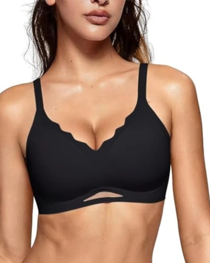 Vibecurve® Seamless Soft Comfort Wireless Mesh Bra