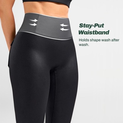 Vibecurve® Women’s Faux Leather Cargo Leggings