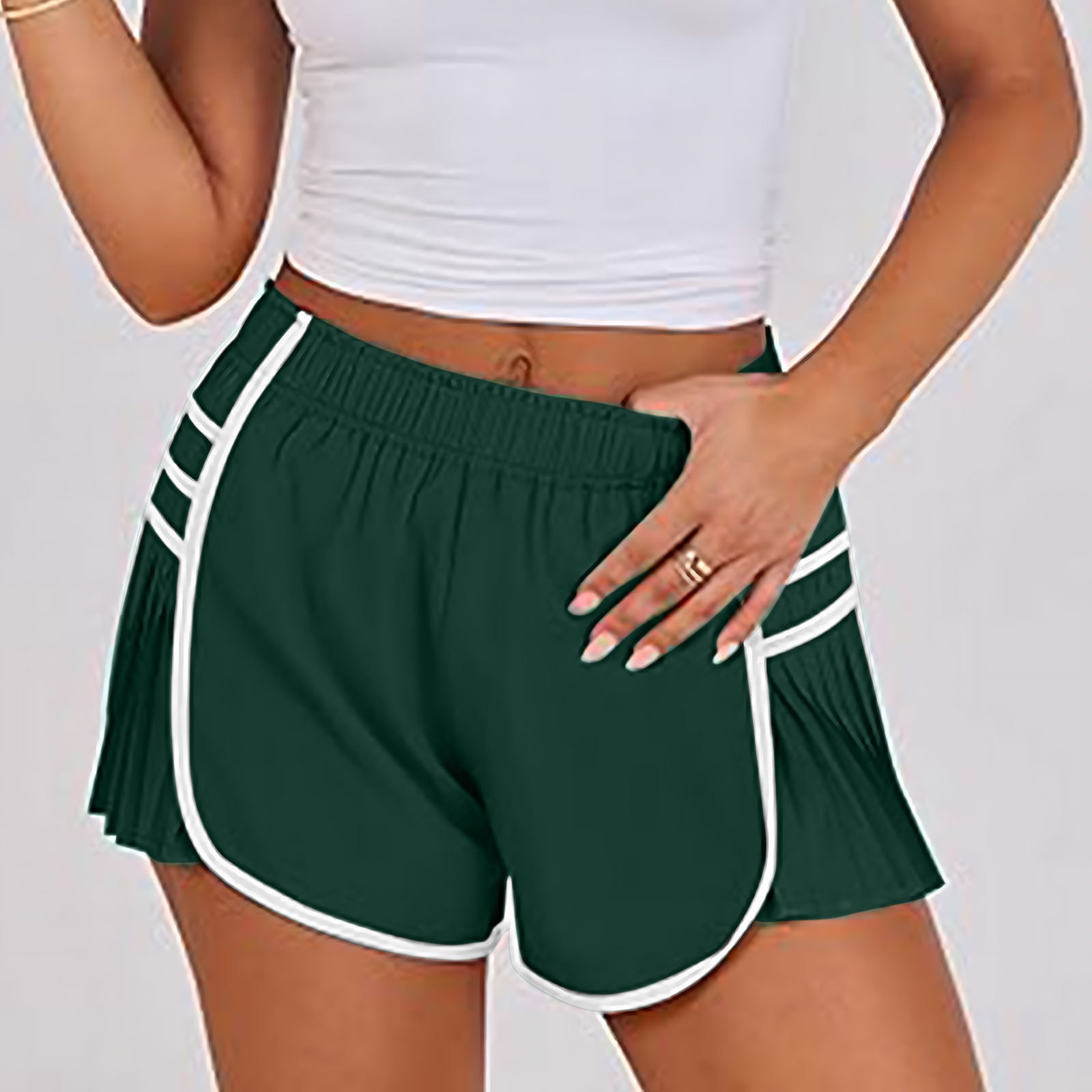 Vibecurve®Sports Quick-Drying Pleated Gym Shorts