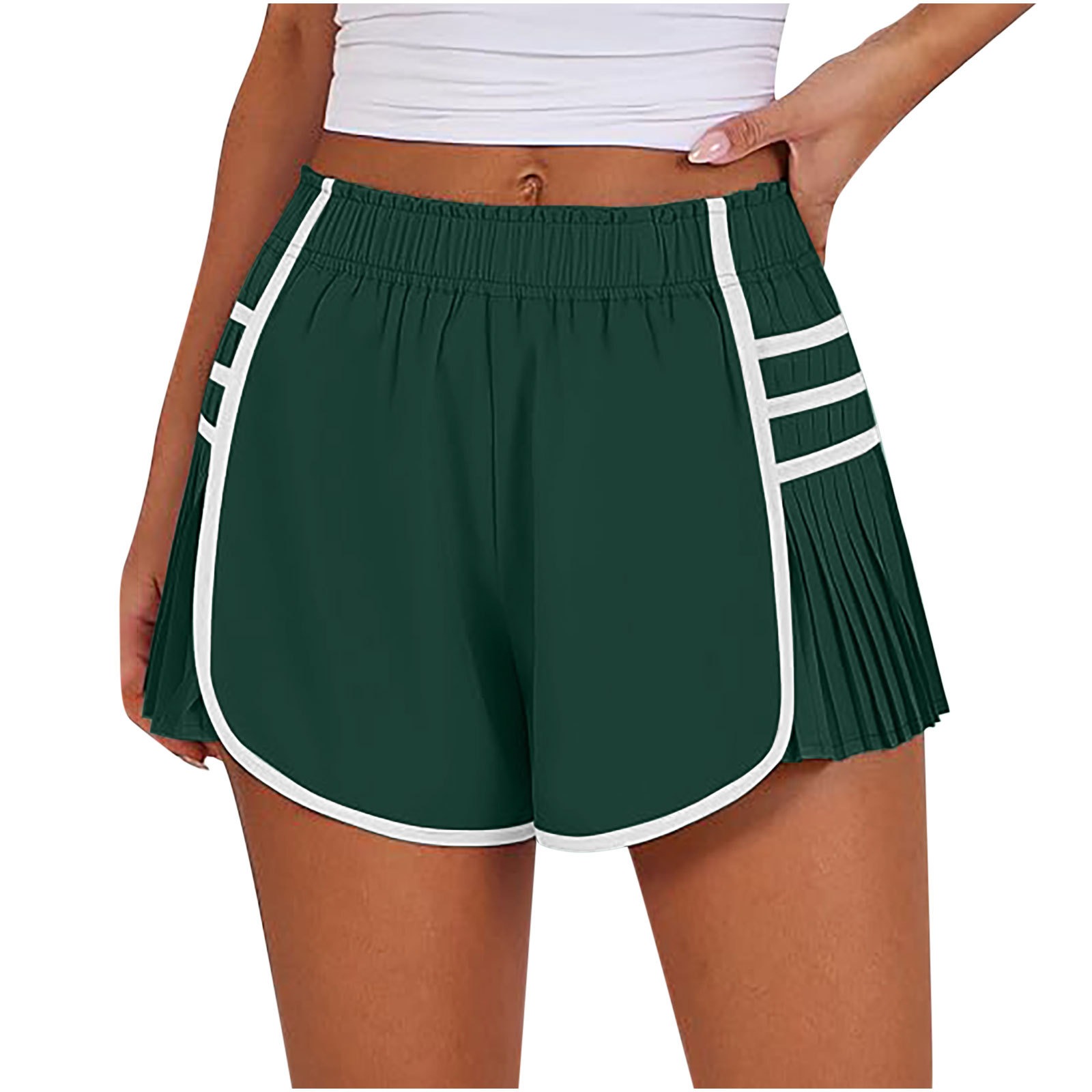 Vibecurve®Sports Quick-Drying Pleated Gym Shorts