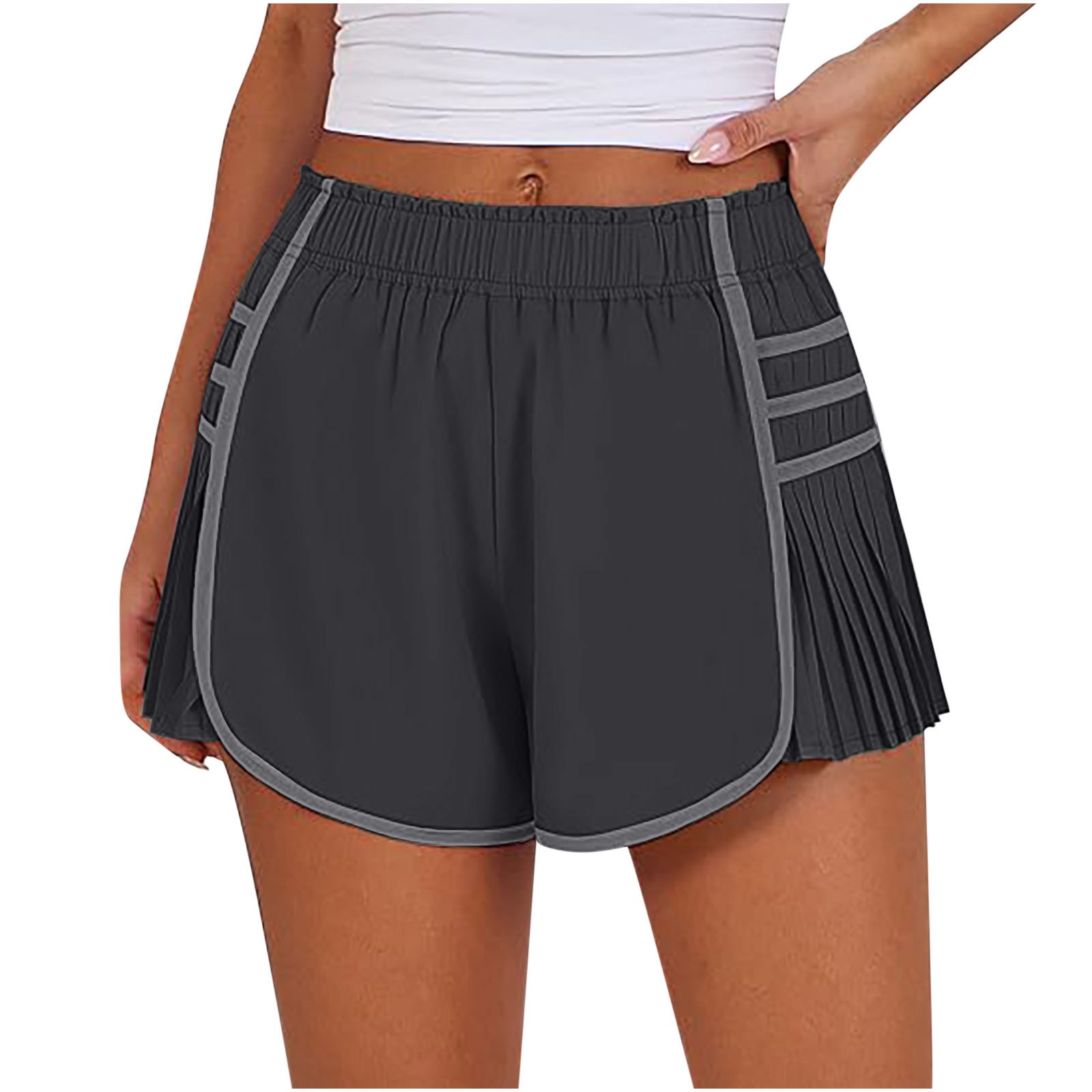 Vibecurve®Sports Quick-Drying Pleated Gym Shorts