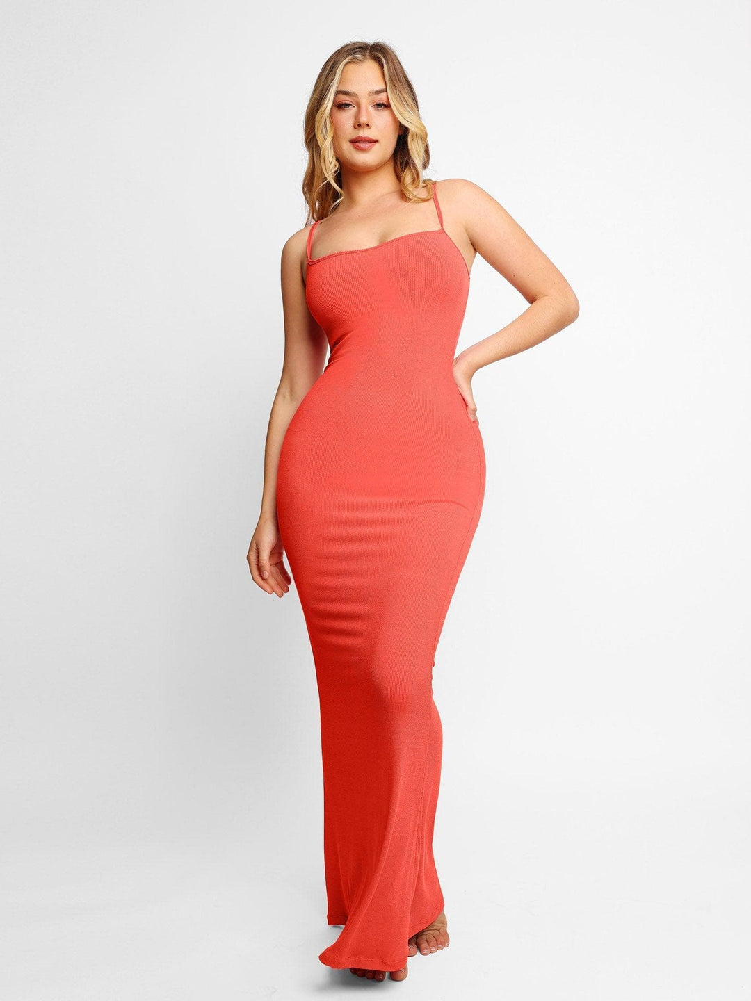 Vibecurve® Ribbed Modal Built-In Shapewear Dresses