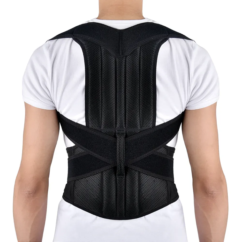 Vibecurve® Breathable Mesh Back Brace for Posture Correction, Pain Relief, and Spinal Alignment