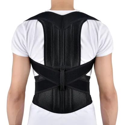 Vibecurve® Breathable Mesh Back Brace for Posture Correction, Pain Relief, and Spinal Alignment