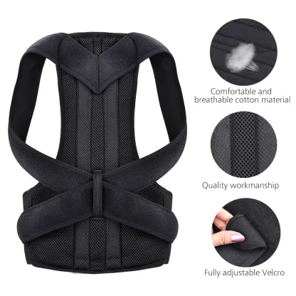 Vibecurve® Breathable Mesh Back Brace for Posture Correction, Pain Relief, and Spinal Alignment