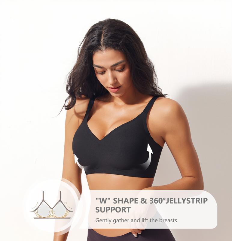 Vibecurve®Jelly Wireless Women Comfortable Push Up Bra