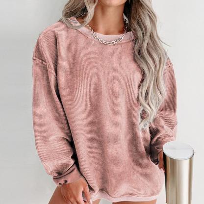 Vibecurve® Long Sleeve Crew Neck Sweatshirts
