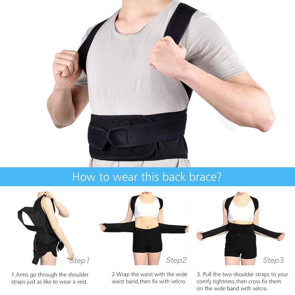 Vibecurve® Breathable Mesh Back Brace for Posture Correction, Pain Relief, and Spinal Alignment