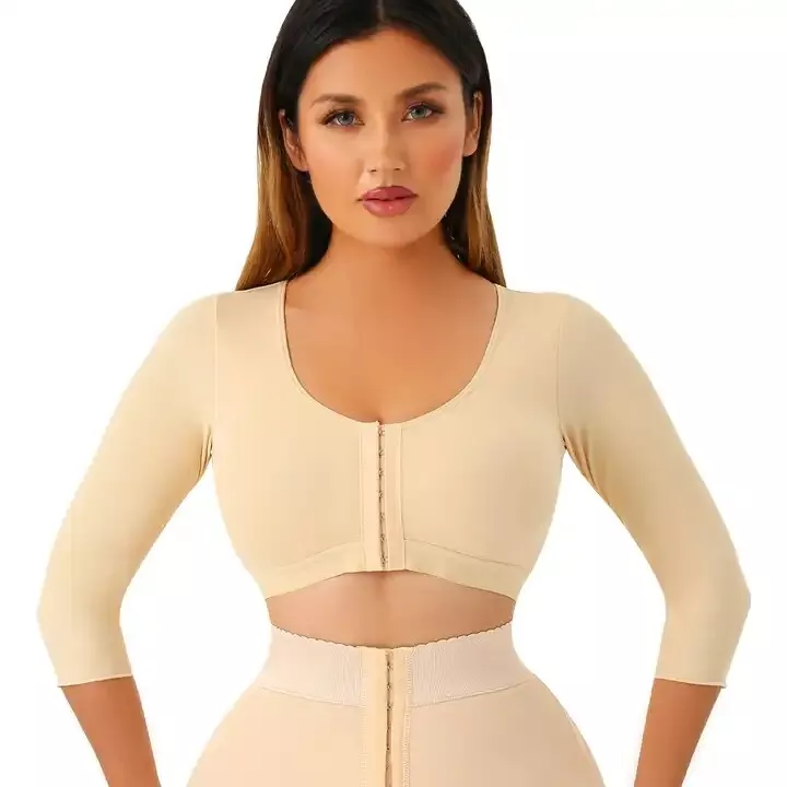 Vibecurve® Womens Post Surgery Arm Lipo Compression Arm Shaper Sleeves Full Coverage Bra