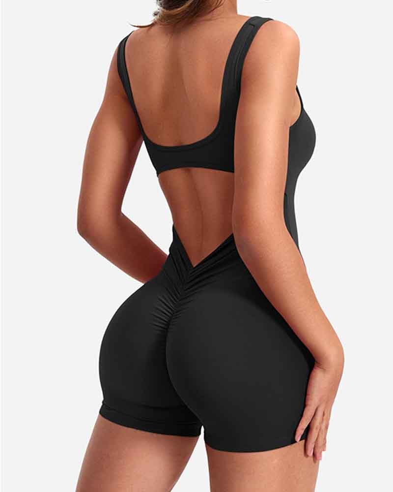 Vibecurve® Backless Sleeveless Yoga Bodysuit