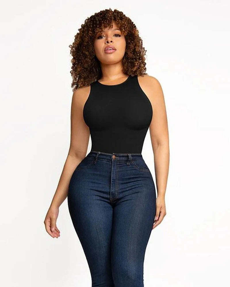 Vibecurve® Crew Neck Sleeveless Sculpting Bodysuit Shapewear
