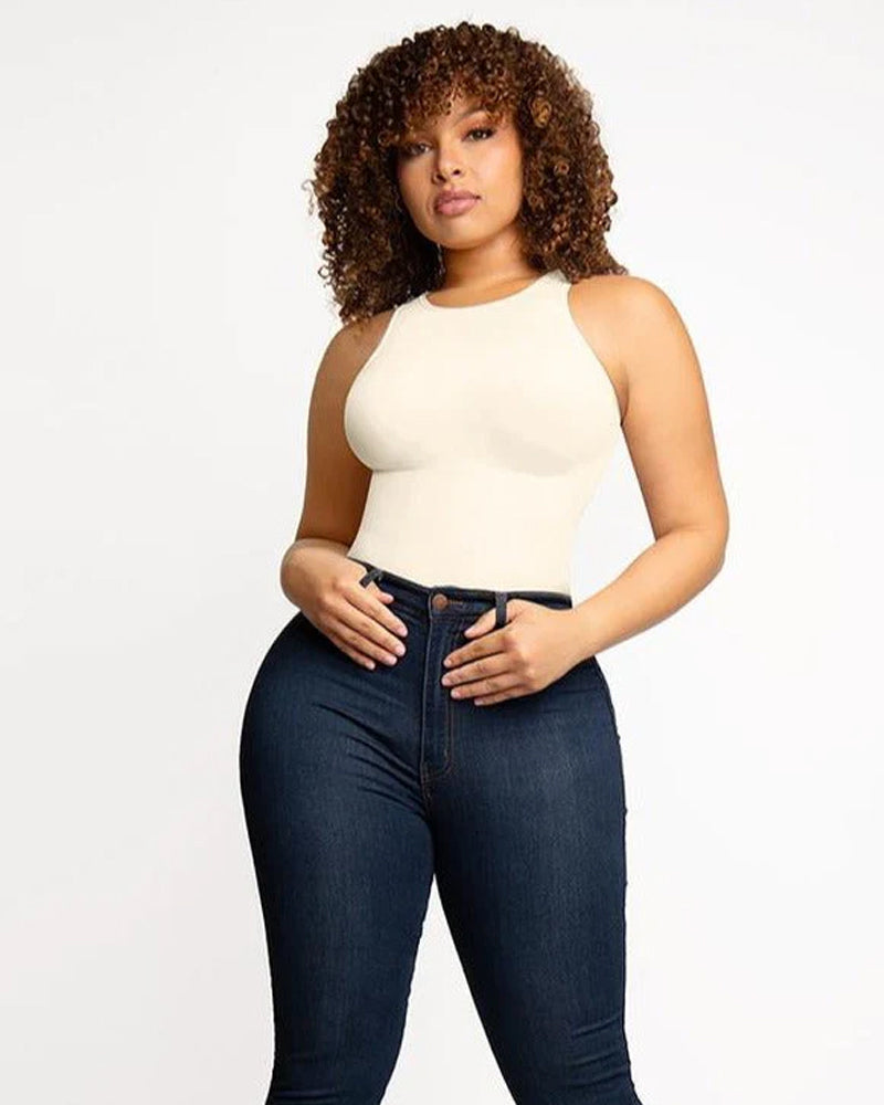 Vibecurve® Crew Neck Sleeveless Sculpting Bodysuit Shapewear