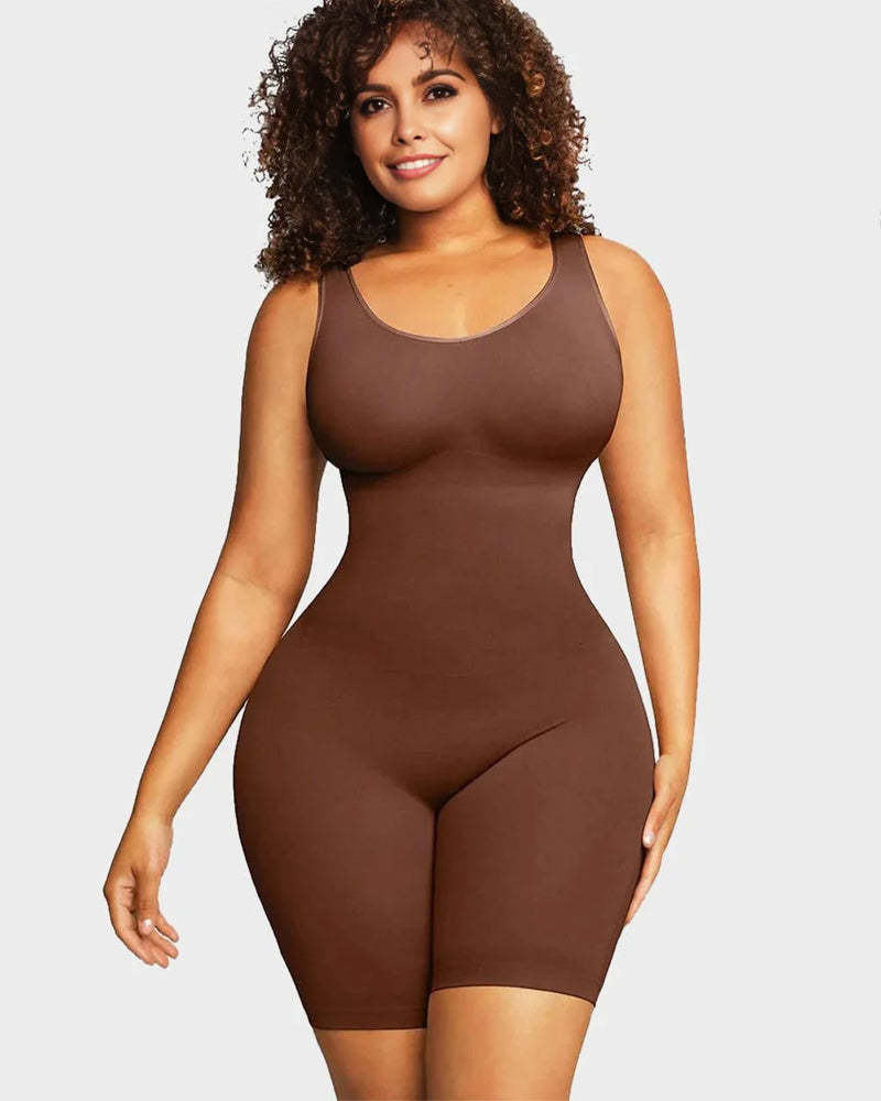 Vibecurve® Seamless Sculpting Mid Thigh Bodysuit Shaper