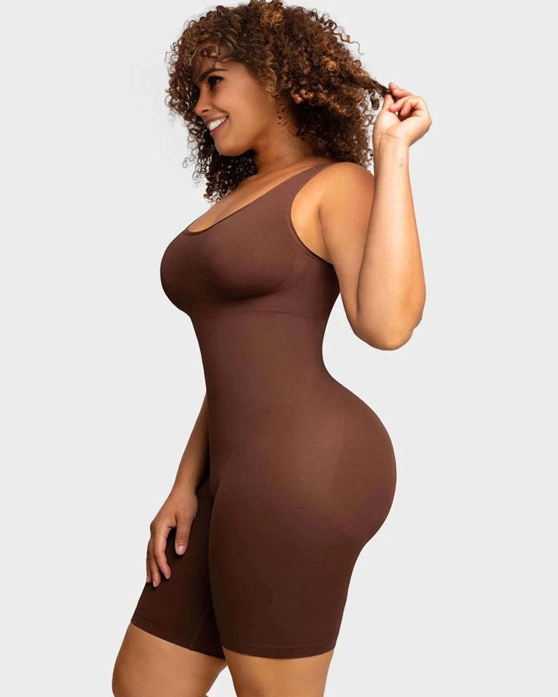Vibecurve® Seamless Sculpting Mid Thigh Bodysuit Shaper