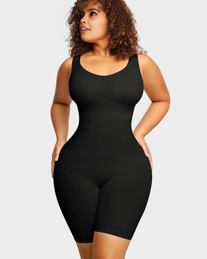 Vibecurve® Seamless Sculpting Mid Thigh Bodysuit Shaper
