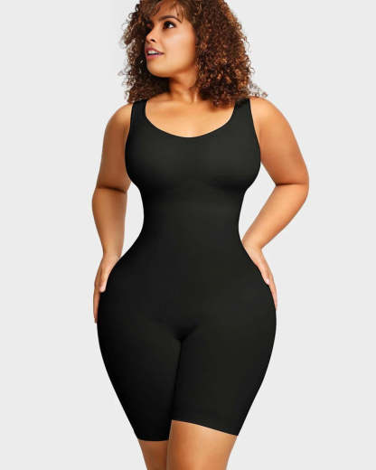 Vibecurve® Seamless Sculpting Mid Thigh Bodysuit Shaper