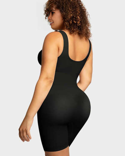 Vibecurve® Seamless Sculpting Mid Thigh Bodysuit Shaper