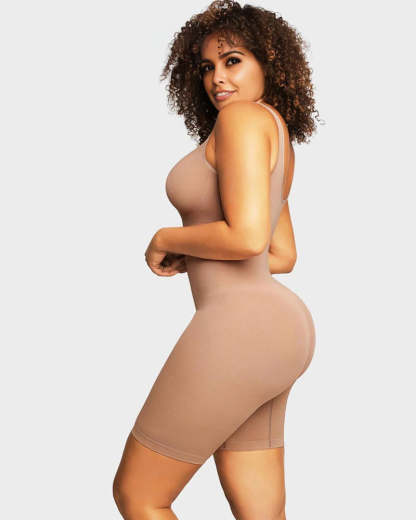 Vibecurve® Seamless Sculpting Mid Thigh Bodysuit Shaper