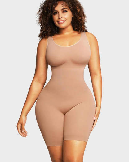Vibecurve® Seamless Sculpting Mid Thigh Bodysuit Shaper