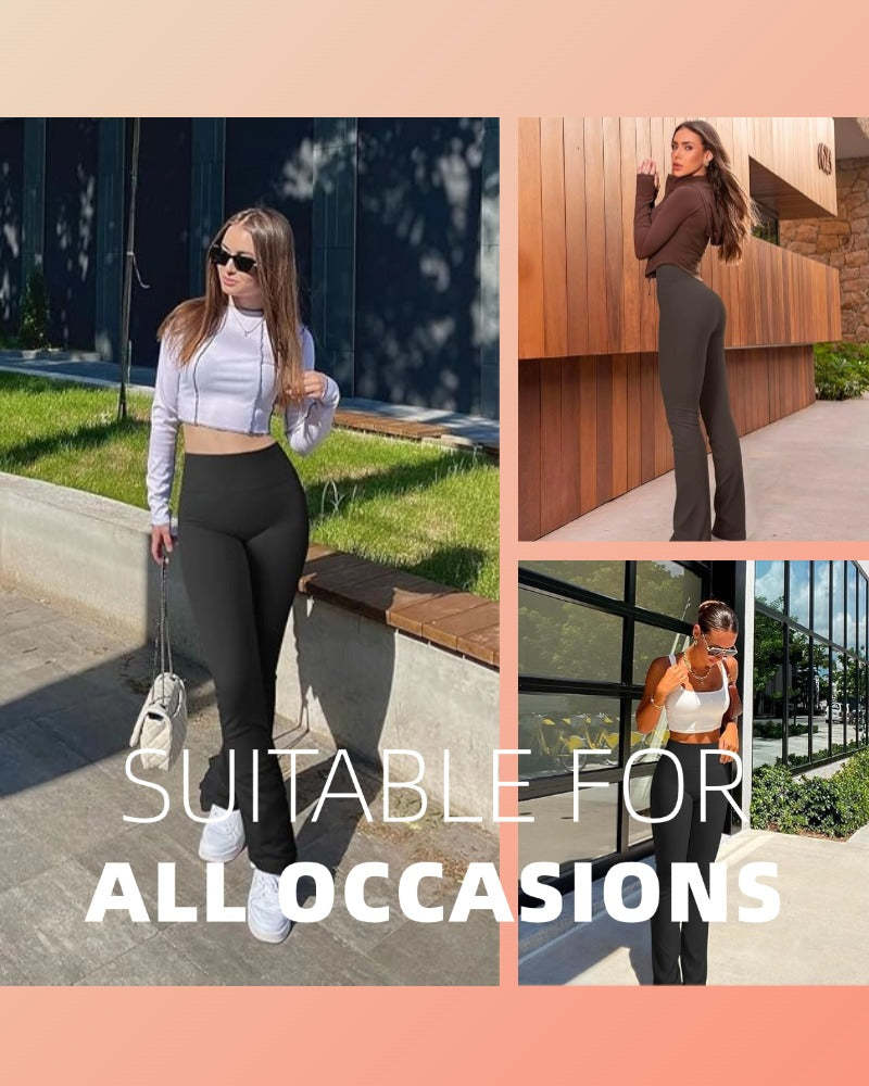 Vibecurve® High Waist Butt-lifting Flare Leggings For Women