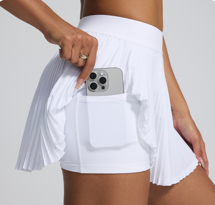 Vibecurve®Casual Pleated Sports Skirt