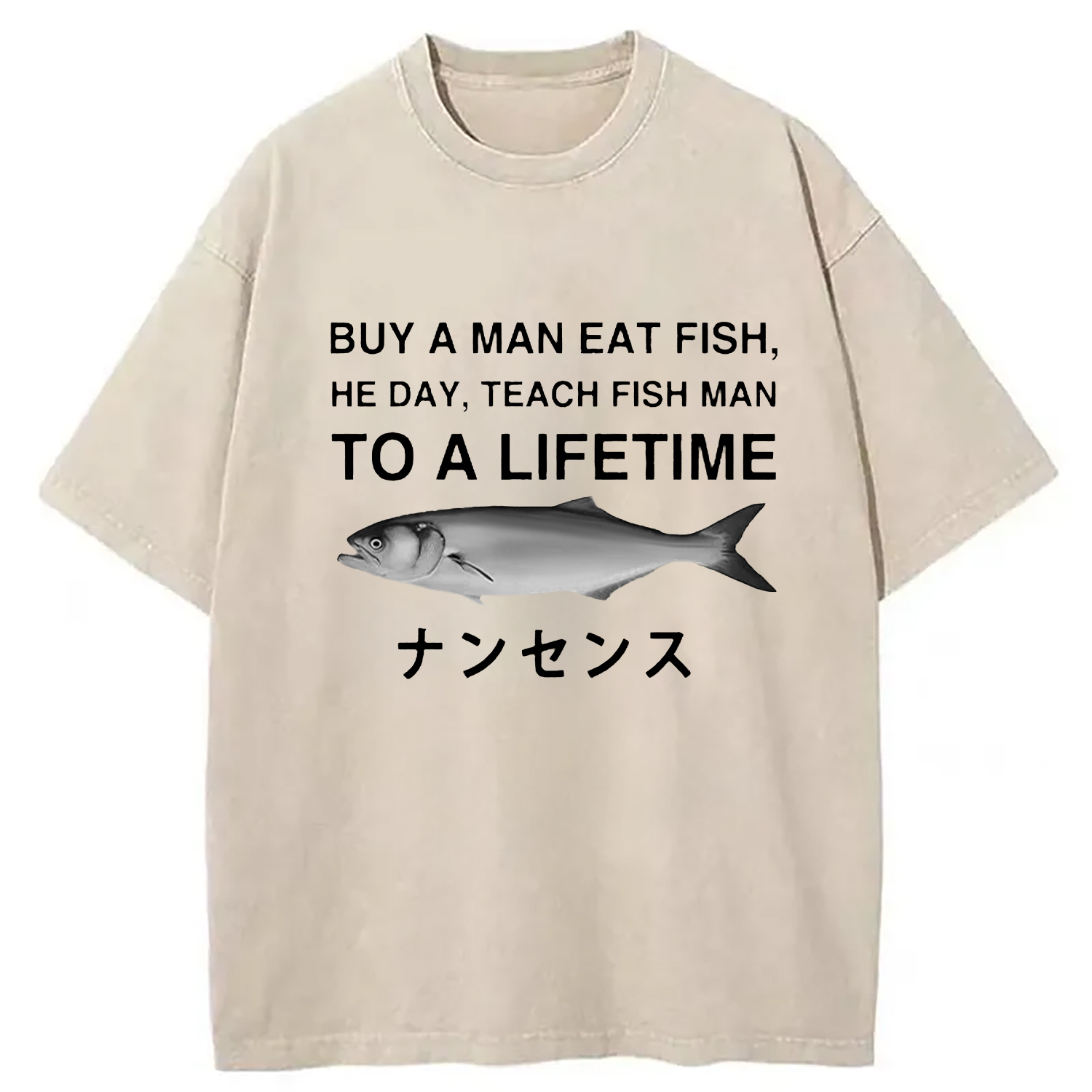 Tokyocanvas Funny To A Lifetime Washed T-Shirt