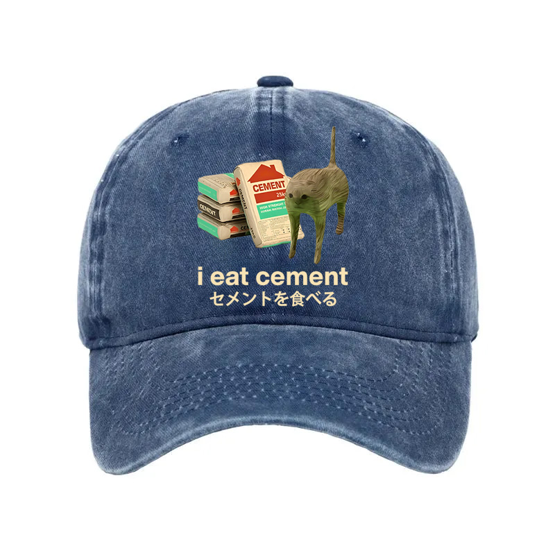 Tokyocanvas I Eat Cement Washed Cap
