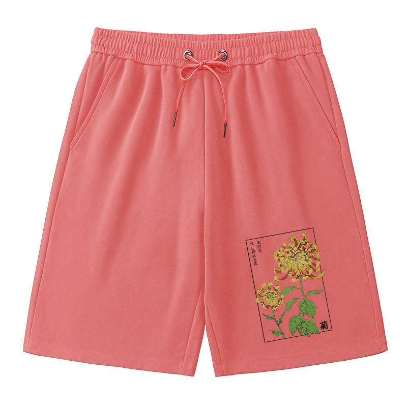 Tokyocanvas Retro Chrysanthemum Classic Short