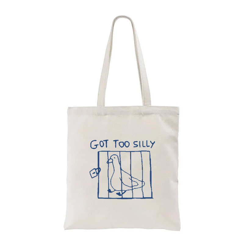 Tokyocanvas Got Too Silly Meme Tote Bag
