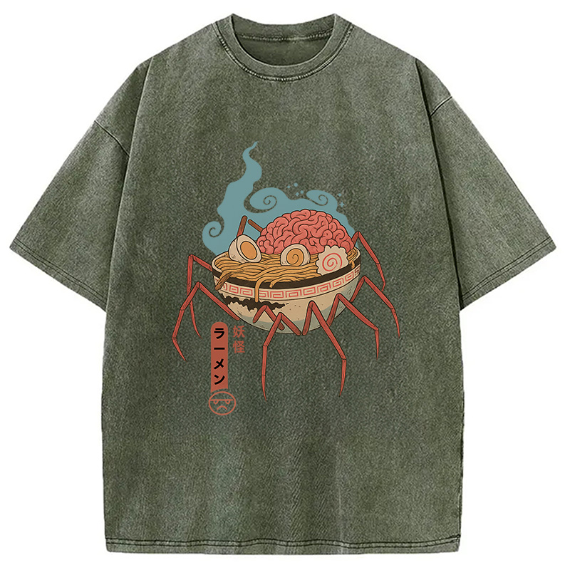 Tokyocanvas Yokai Ramen Washed T-Shirt