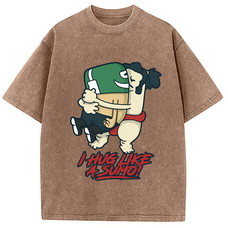 Tokyocanvas I Hug Like a Sumo Washed T-Shirt