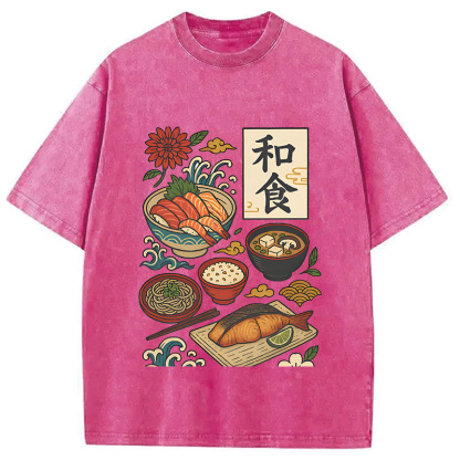 Tokyocanvas Japanese Cuisine Washed T-Shirt
