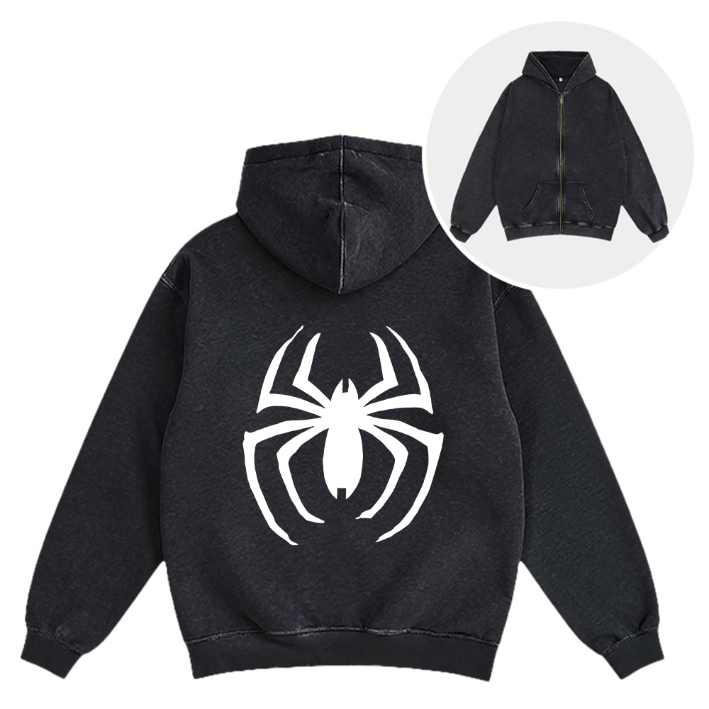 Tokyocanvas Osaka Streetwear Washed Zip Hoodie
